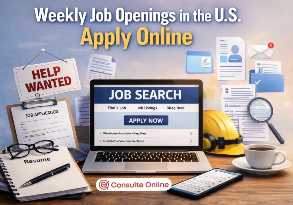 Weekly Job Openings in the U.S.: Apply Online - Consulte Online