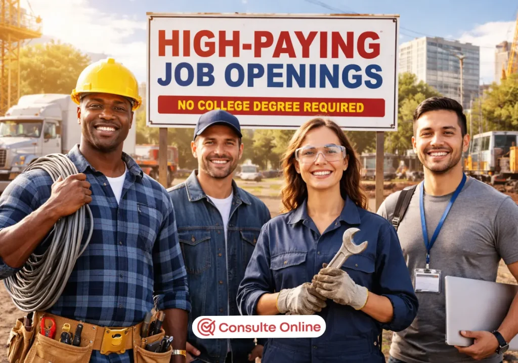 High-Paying Job Openings in the U.S. Without a College Degree - Consulte Bank