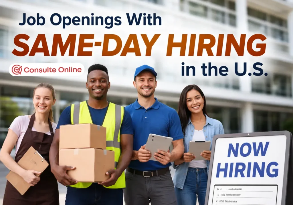 Job Openings With Same-Day Hiring in the U.S. - Consulte Bank
