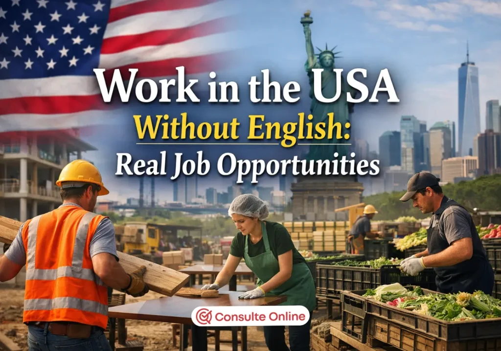 Work in the USA Without English: Real Job Opportunities - Consulte Online